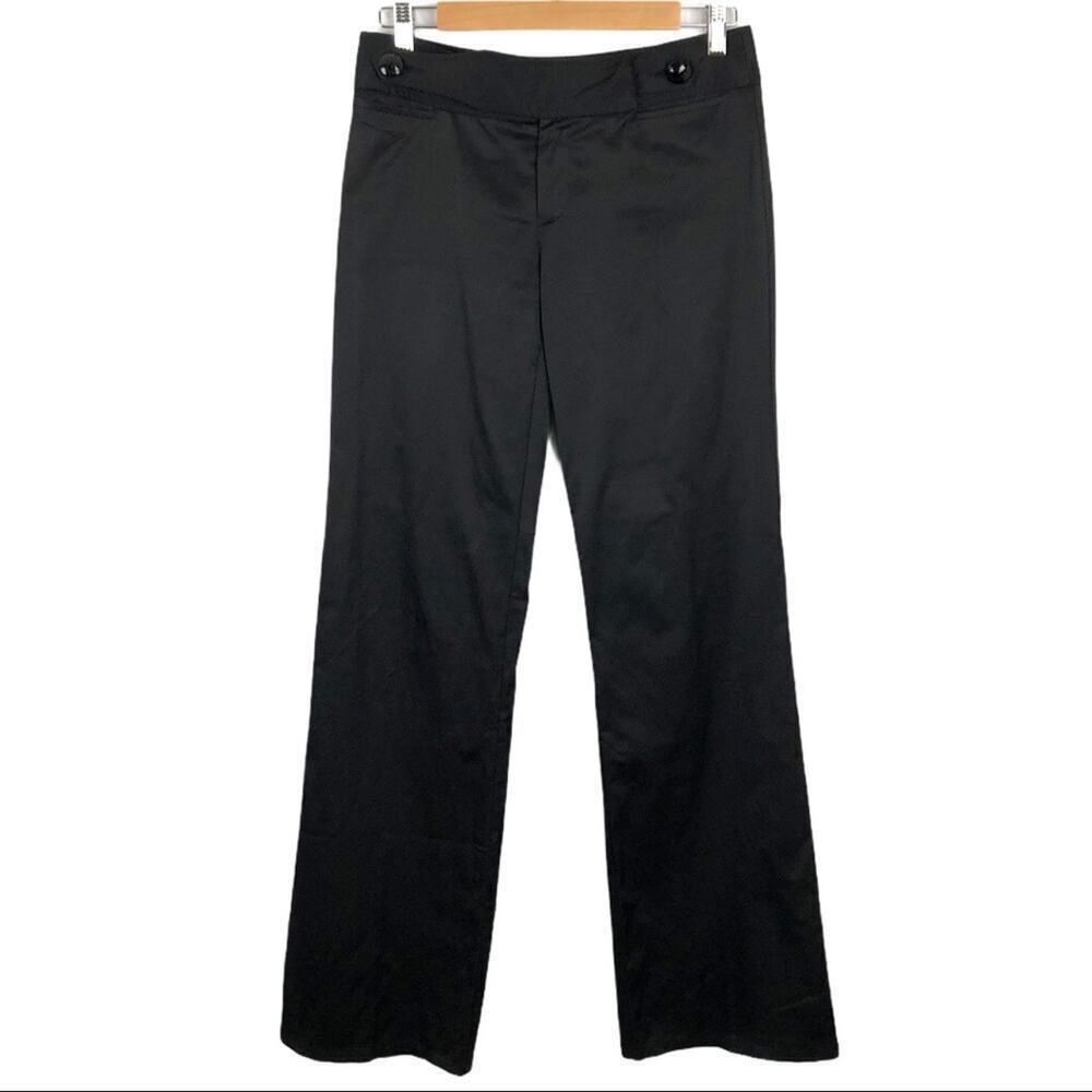 Nanette Lepore Black Dress Career Pants Flare Sz 2